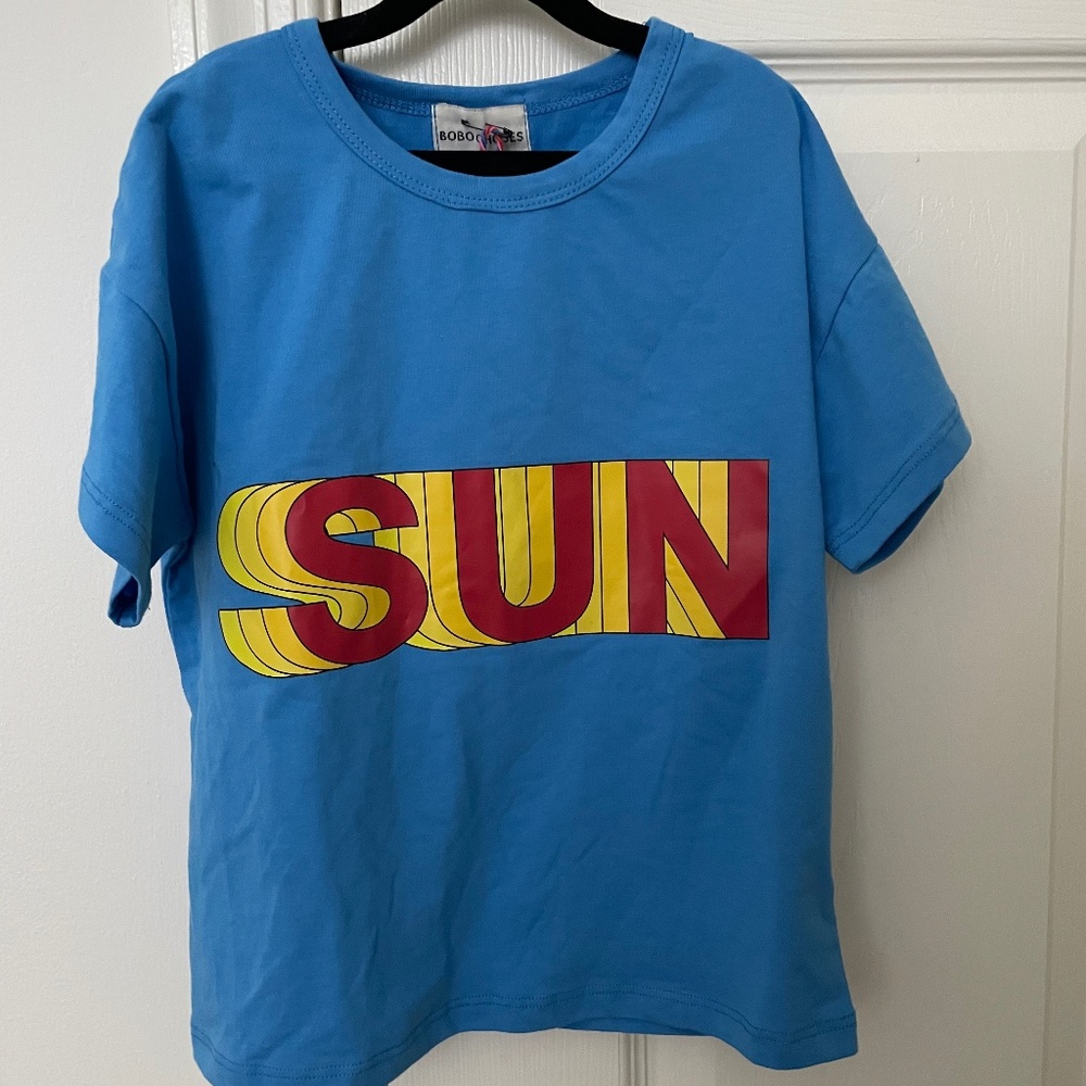 Bobo choses blue t-shirt size 2-3